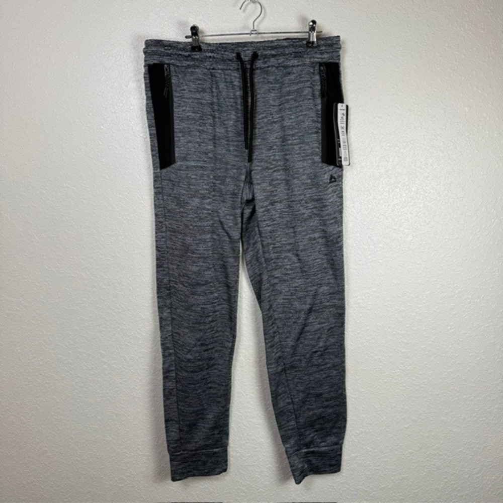 NWT RBX Active Tapered Jogger Pants (Space-Dyed) Black/Gray Medium